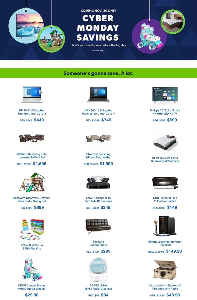 Sam's Club Cyber Monday 2020 Page 1